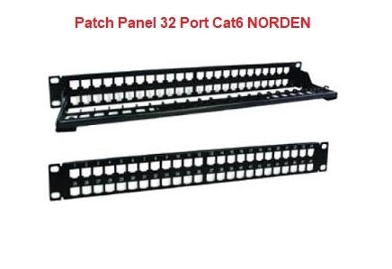 32-Port 2U 19-Inch Rack Mount Blank Patch Panel – Fits Keystone Jacks