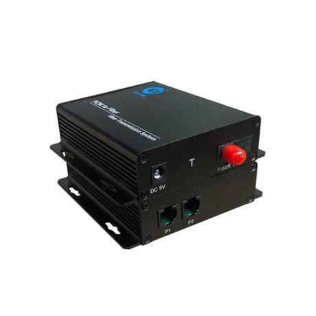 Bộ chuyển đổi converter quang thoại 2 kênh RJ11 Holink HL-2P-T