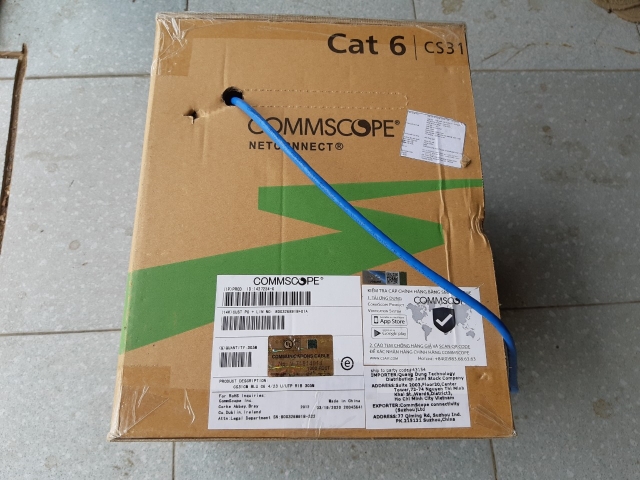 Cáp Mạng Commscope Cat6 UTP 4 Pair 1427254-6